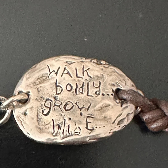 Tree of Life “Walk Boldly, Grow Wise” Bracelet, 7”, like new - Picture 4 of 9